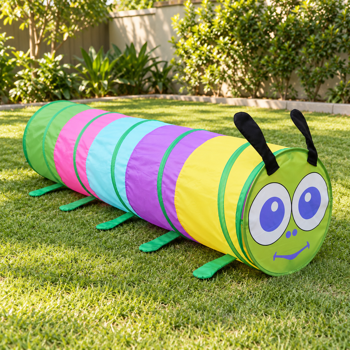 Little Teekie Play Tunnel | OEKO-TEX Cotton Canvas, Foldable – Caterpillar