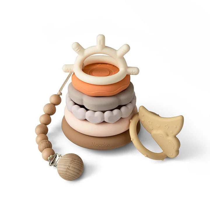 Little Teekie Silicone Stacking Teether Rings