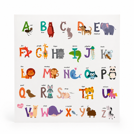 Little Teekie Animal Alphabet Wall Stickers