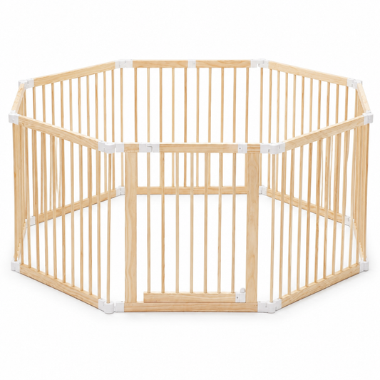 Little Teekie Wooden Baby Playpen Safety Fence