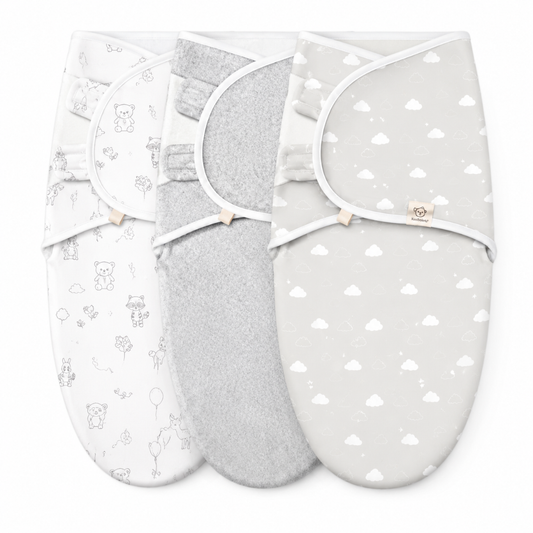 Little Teekies 3-Pack Organic Baby Swaddle Sleep Sack Set