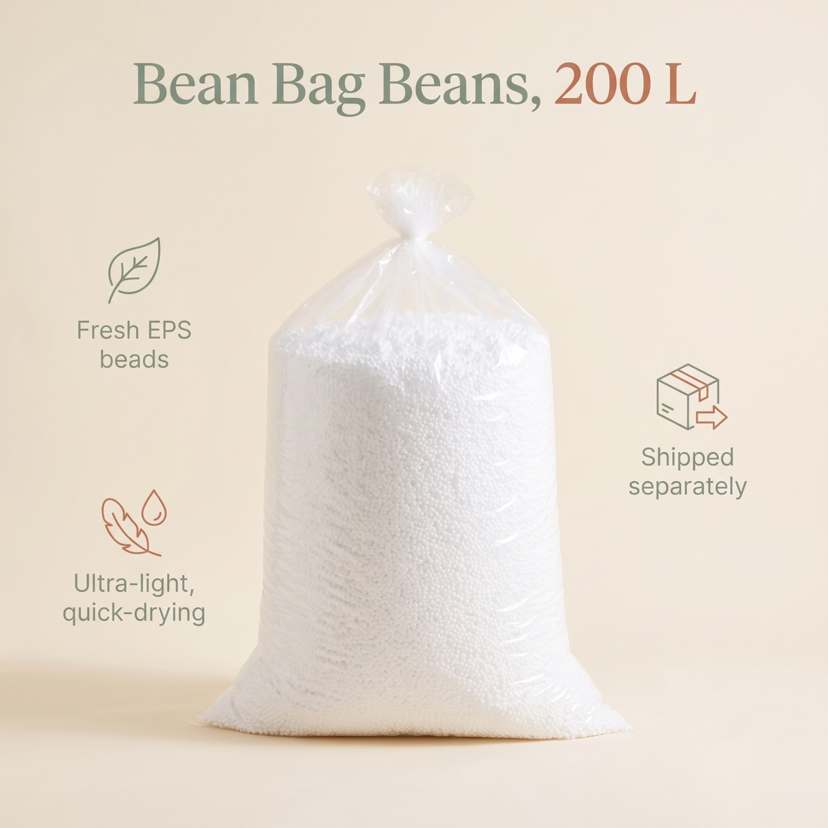 Little Teekie Bean Bag Beans | 200L Premium EPS Refill – Shipped Separately – key features