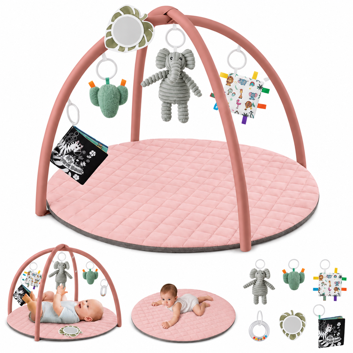 Little Teekie Circular Baby Activity Play Gym Mat