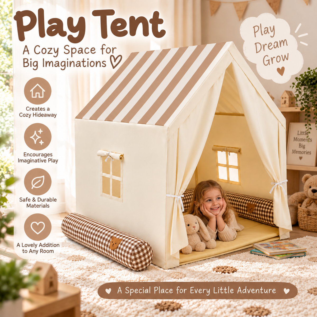 Little Teekie Kids Playhouse Indoor & Outdoor Tent