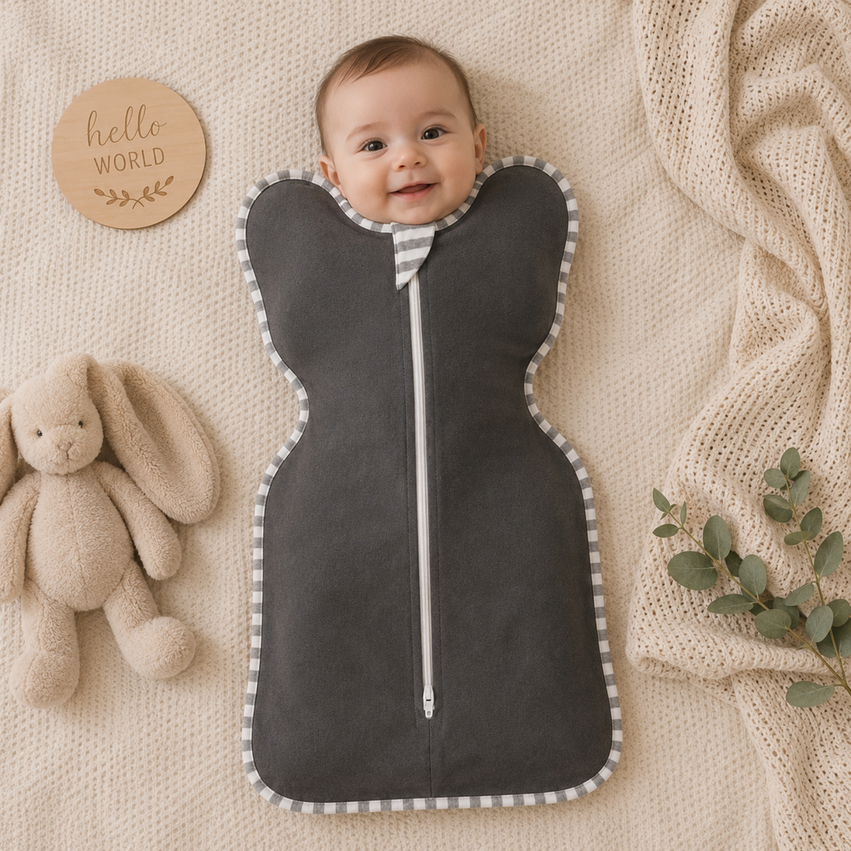 Little Teekie Cozy Zipper Swaddle Set