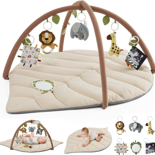 Little Teekie Leaf Shape Baby Play Gym Activity Mat