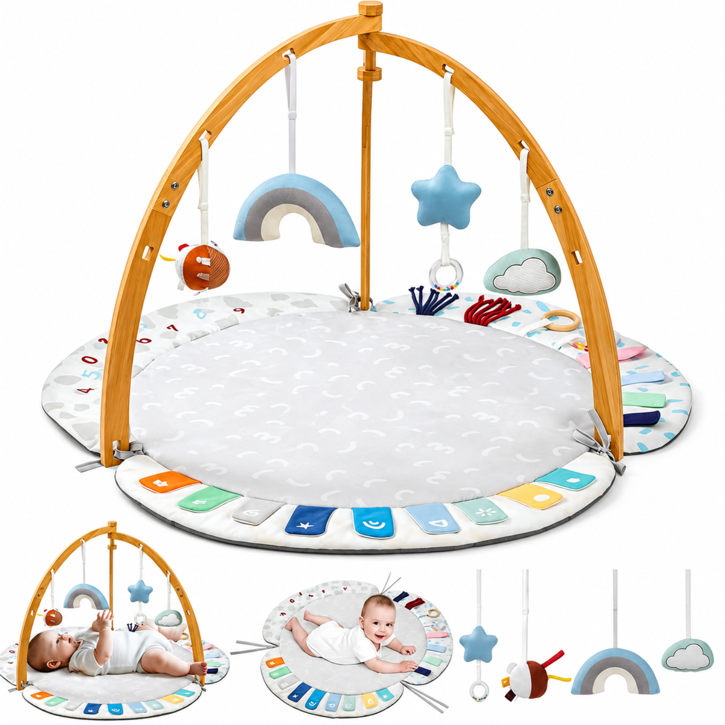 Little Teekie Baby Developmental Play Gym & Activity Mat