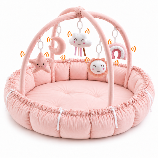 Little Teekie 5-in-1 Plush Baby Play Gym & Activity Mat
