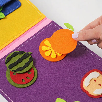 Interactive Montessori Felt Activity Story Book for Toddlers