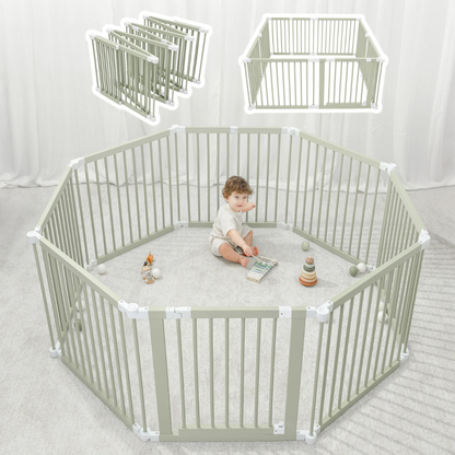 Little Teekie Wooden Baby Playpen Safety Fence