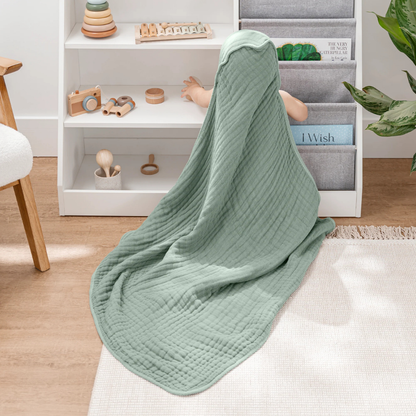 Little Teekie Soft Muslin Baby Hooded Towel Set