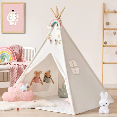 Little Teekies Kids Teepee Play Tent with Mat