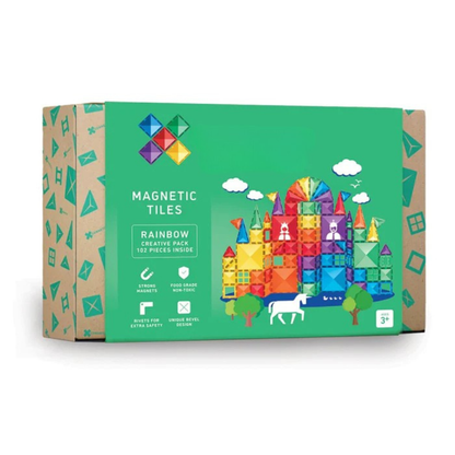 Little Teekie Rainbow Magnetic Building Tiles Set