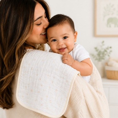 Little Teekies Muslin Baby Burp Cloth Set