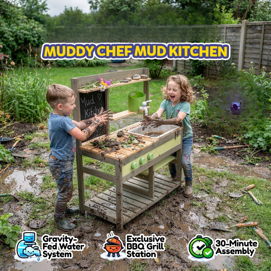 Little Teekie Kids Outdoor Mud Kitchen Play Set