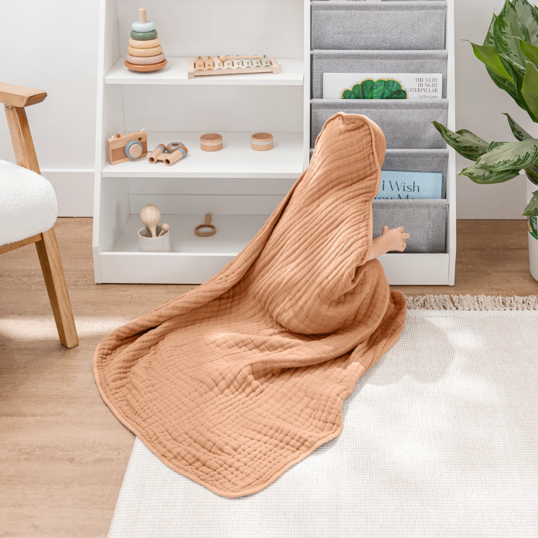 Little Teekie Soft Muslin Baby Hooded Towel Set