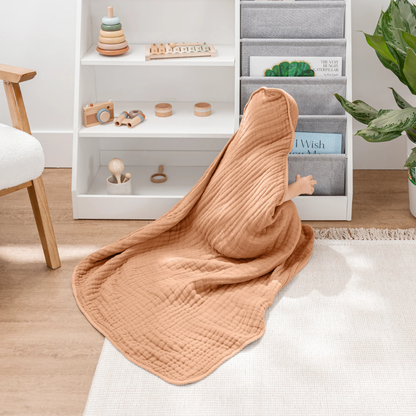 Little Teekie Soft Muslin Baby Hooded Towel Set