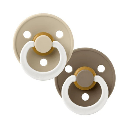 Little Teekie Natural Latex Baby Pacifier Twin Pack