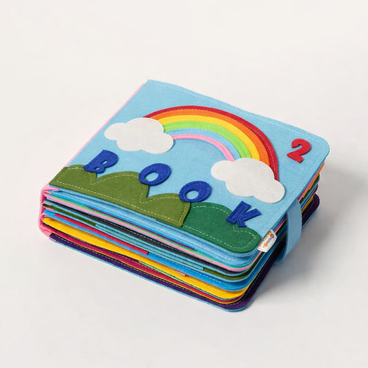 Interactive Montessori Felt Activity Story Book for Toddlers