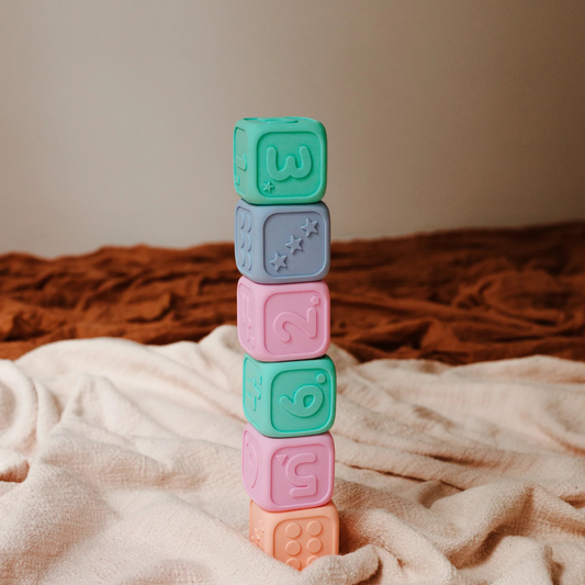 Little Teekie Soft Silicone Baby Dice Set