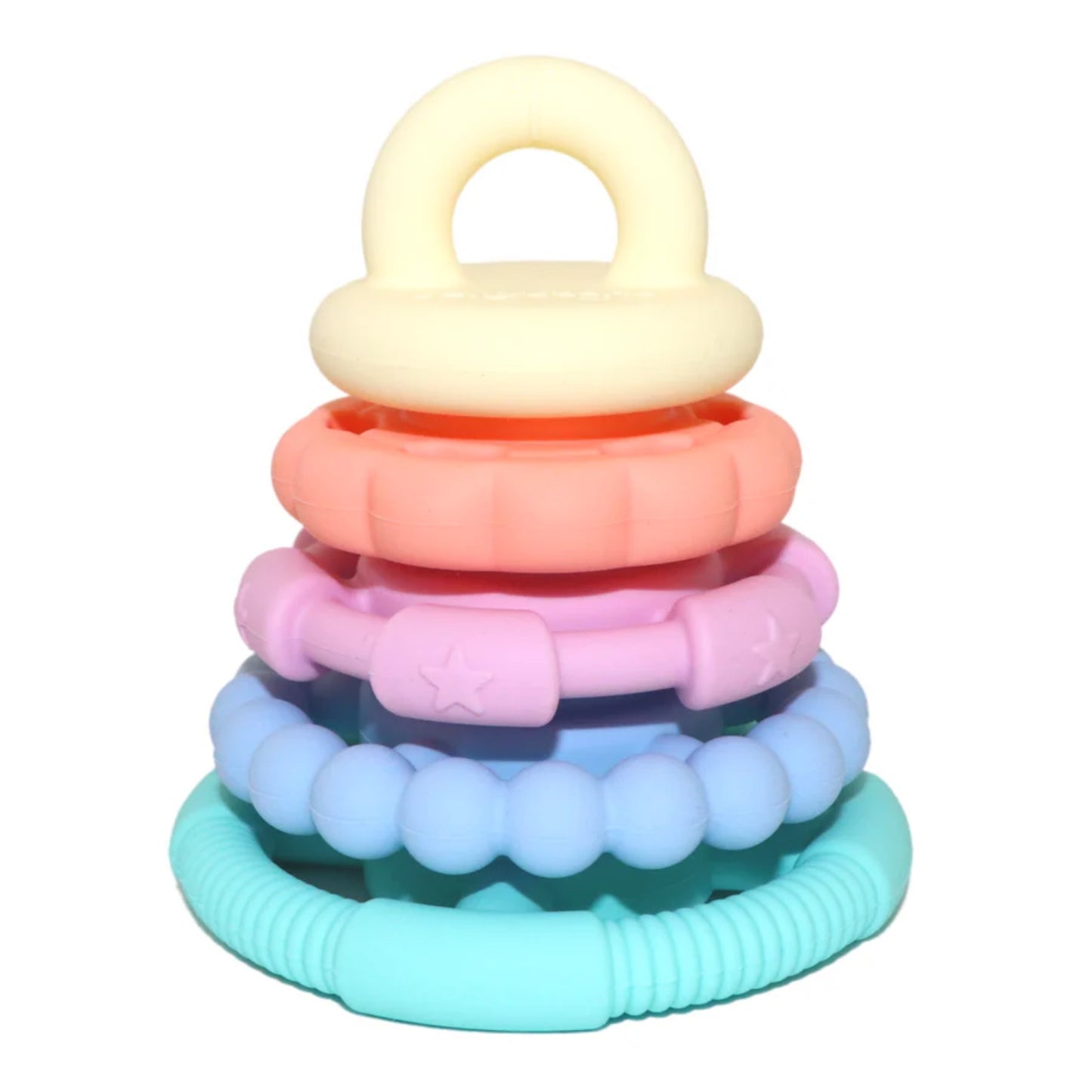 Little Teekie Rainbow Silicone Stacking Teether