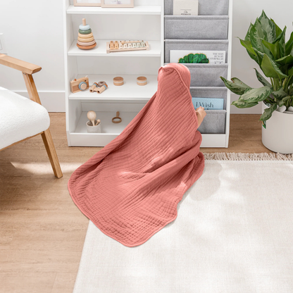 Little Teekie Soft Muslin Baby Hooded Towel Set