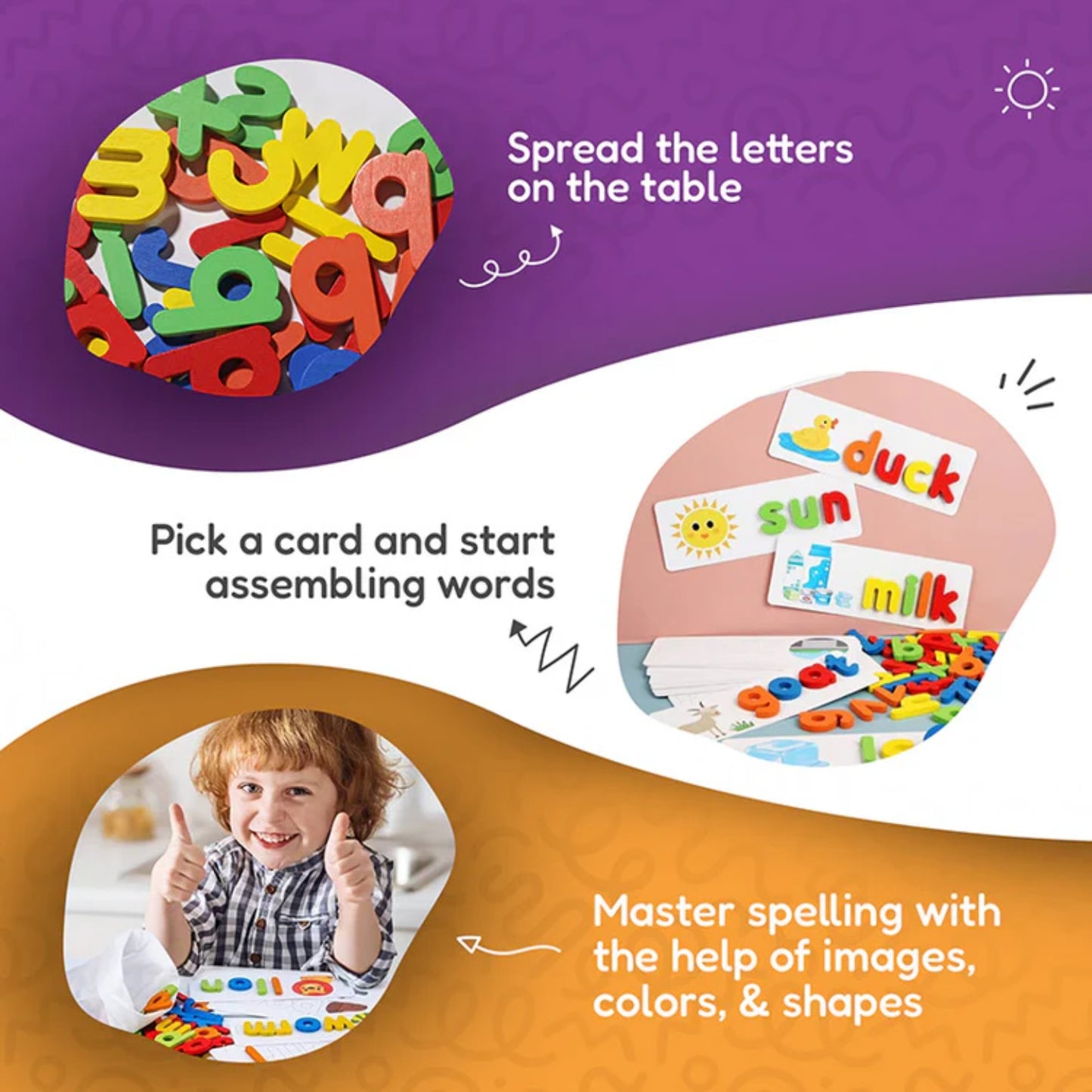 Little Teekie Wooden Letter Matching Learning Game