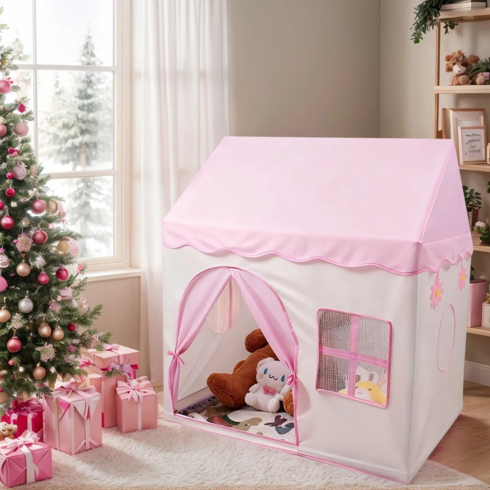 Little Teekie Kids Playhouse Tent Indoor Fabric Play Hut