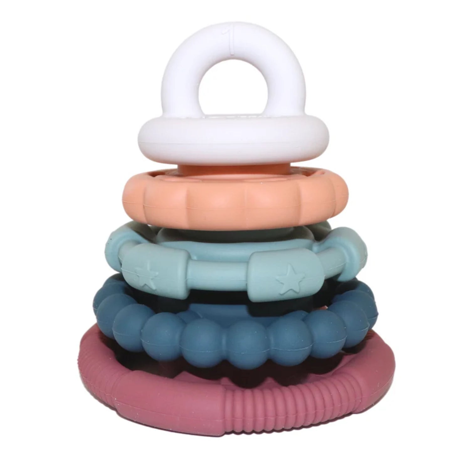 Little Teekie Rainbow Silicone Stacking Teether