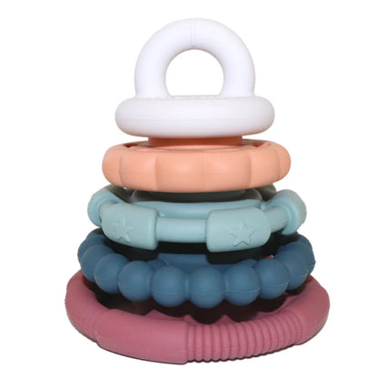 Little Teekie Rainbow Silicone Stacking Teether
