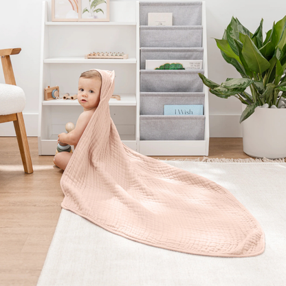 Little Teekie Soft Muslin Baby Hooded Towel Set