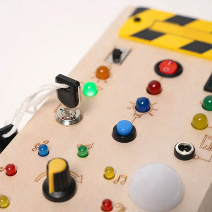 Little Teekies Wooden Switch Activity Board Kids Busy Learning Toy