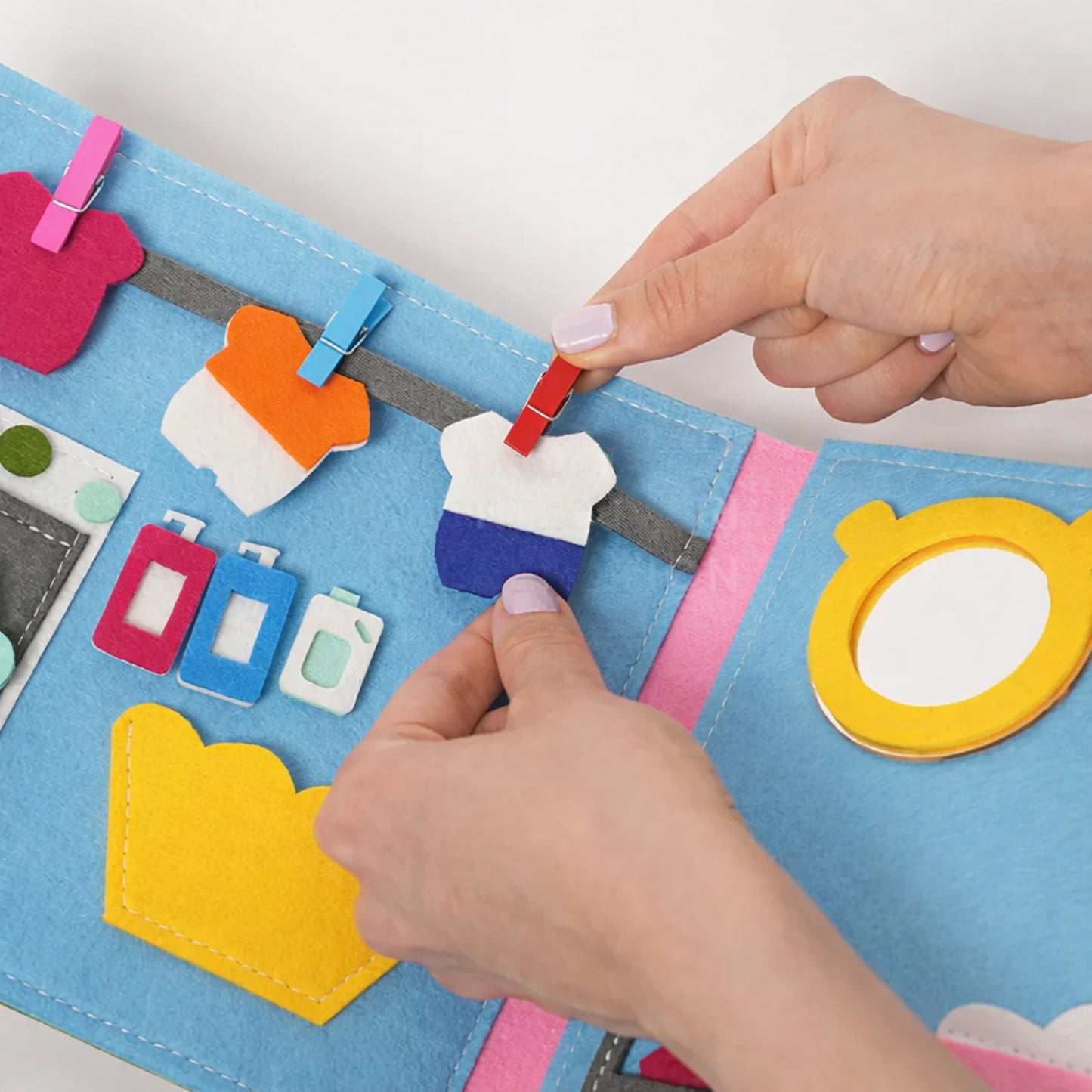 Interactive Montessori Felt Activity Story Book for Toddlers