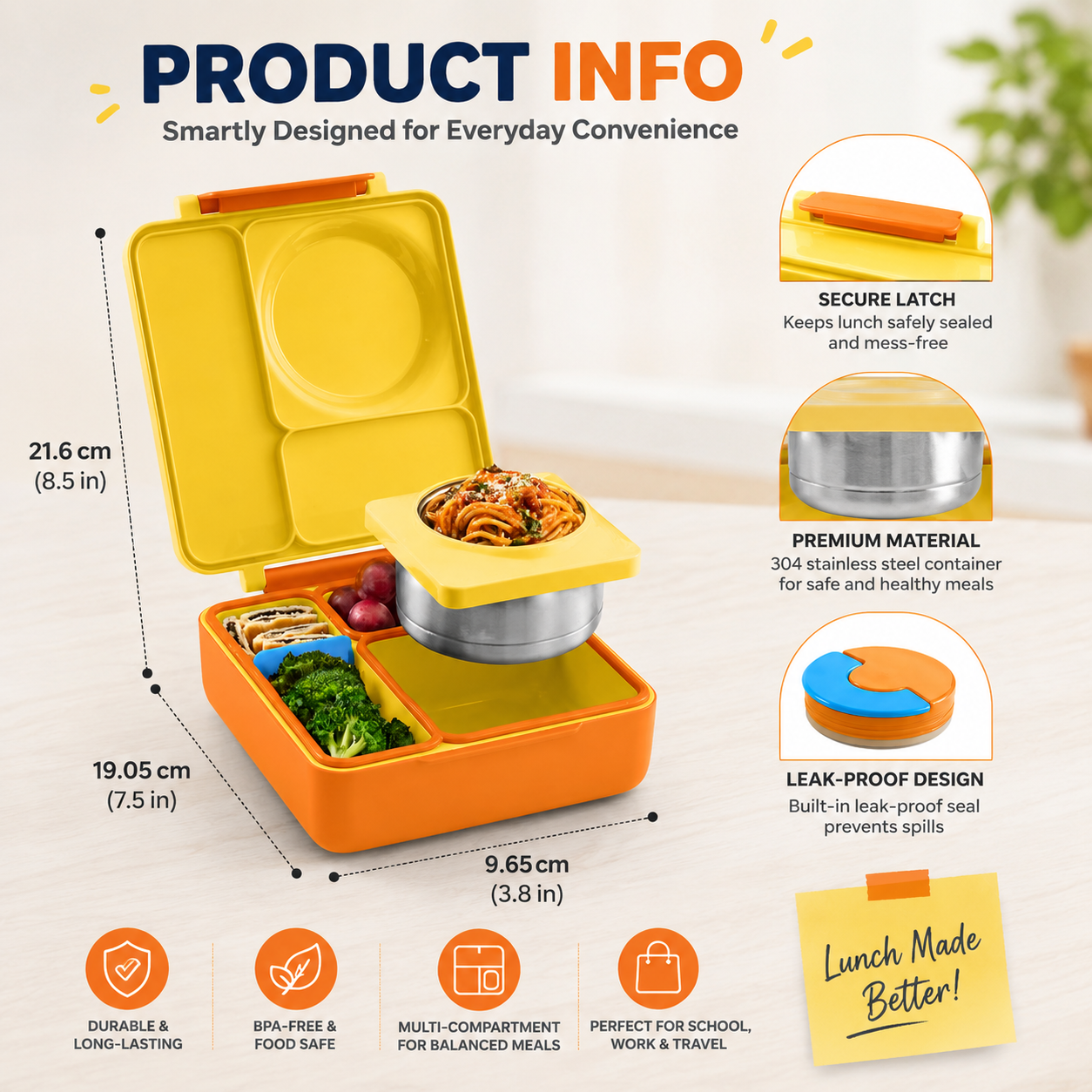 Little Teekie Kids Insulated Bento Lunch Box