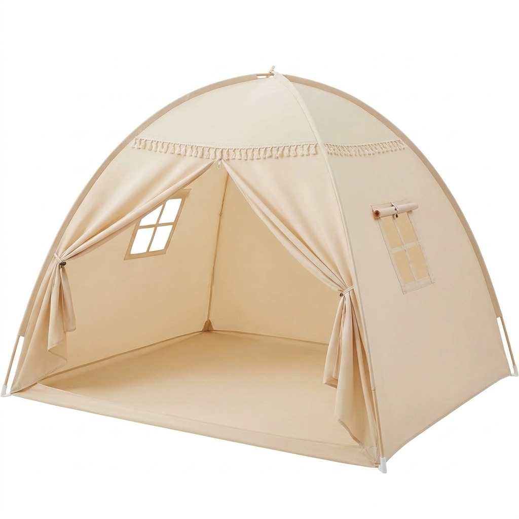 Little Teekie Full Bed Play Tent with Flags