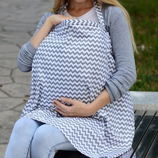 Little Teekie Chevron Nursing Cover