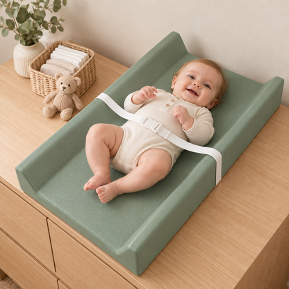 Little Teekie Baby Changing Pad | Waterproof Dual Foam 40x80cm – Sage