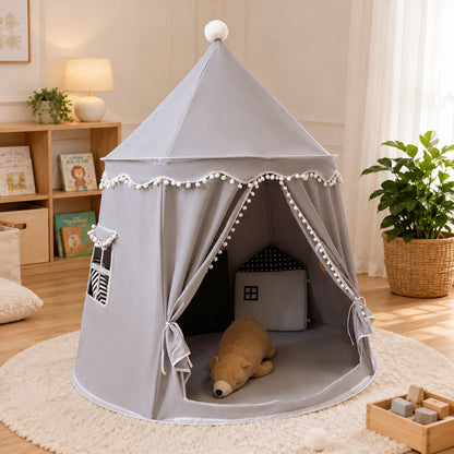 Kids Play Tent Indoor Princess Teepee | Gray