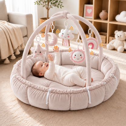 Little Teekie 5-in-1 Plush Baby Play Gym & Activity Mat