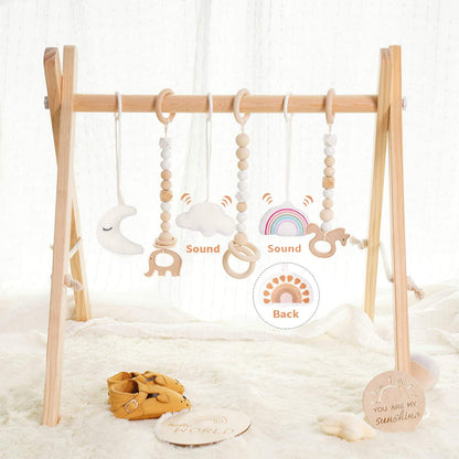 Little Teekie Wooden Baby Play Gym Activity Frame