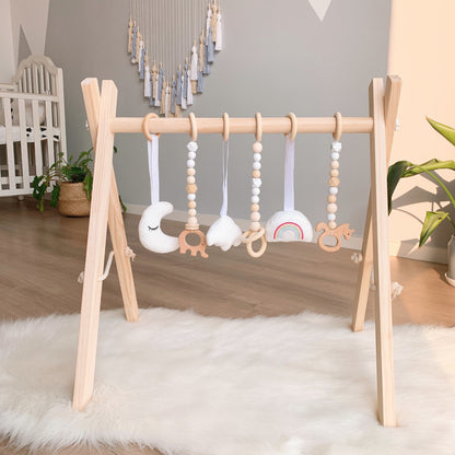 Little Teekie Wooden Baby Play Gym Activity Frame