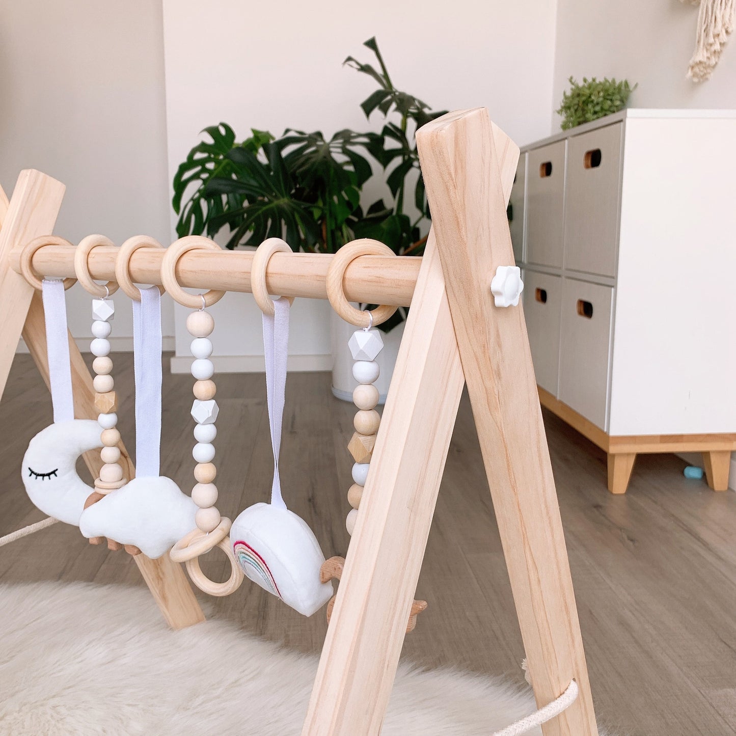 Little Teekie Wooden Baby Play Gym Activity Frame