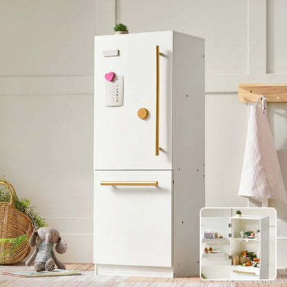 Little Teekie Wooden Play Kitchen Fridge Cabinet