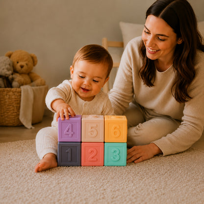 Little Teekie Soft Silicone Baby Dice Set