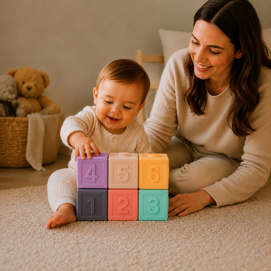 Little Teekie Soft Silicone Baby Dice Set