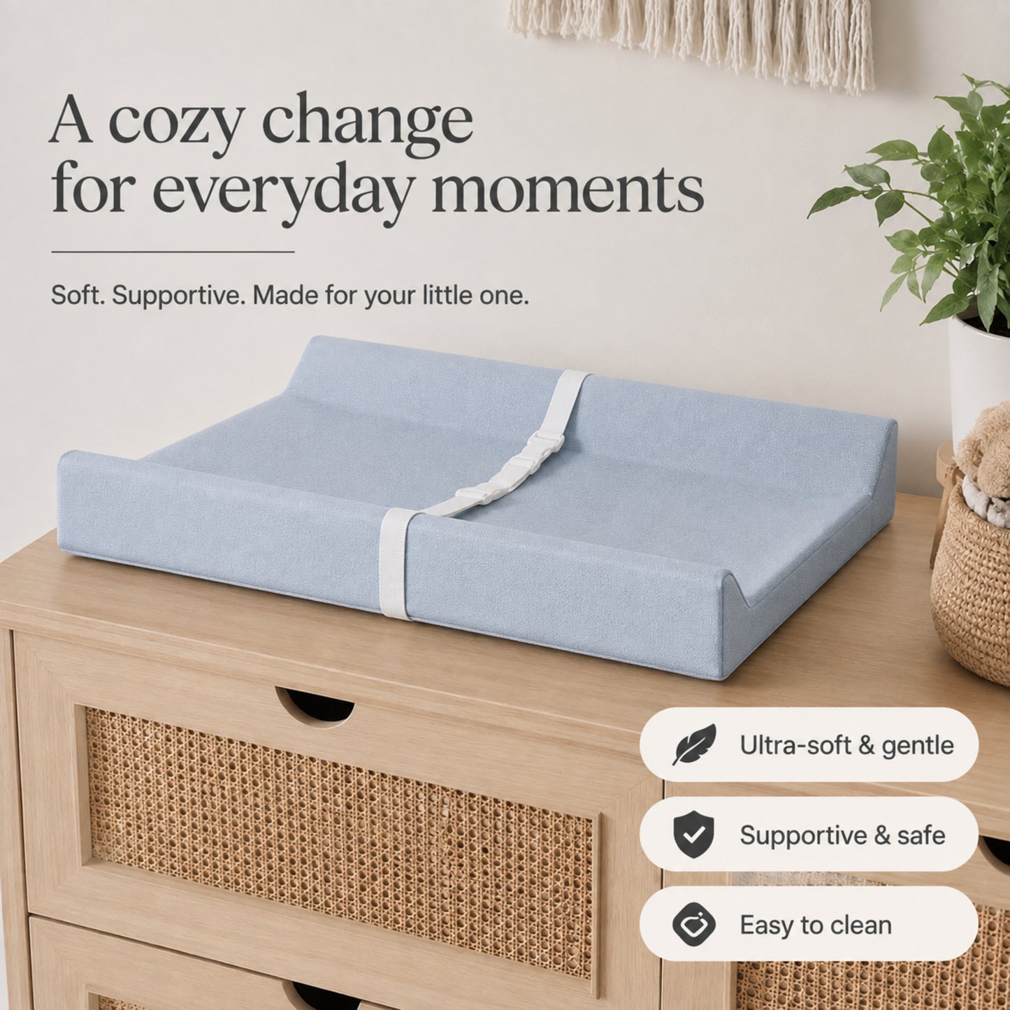 Baby Changing Pad | Premium, Waterproof | Blue