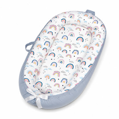Little Teekie Leaf Print Baby Nest Lounger
