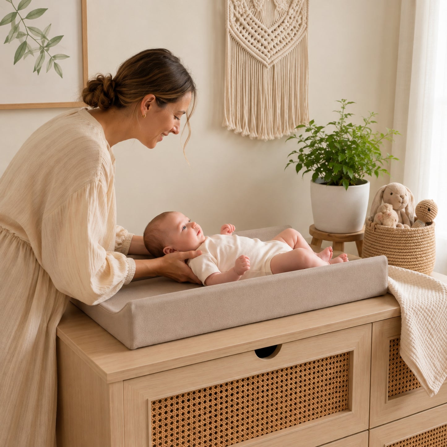 Baby Changing Pad | Premium, Waterproof | Khaki
