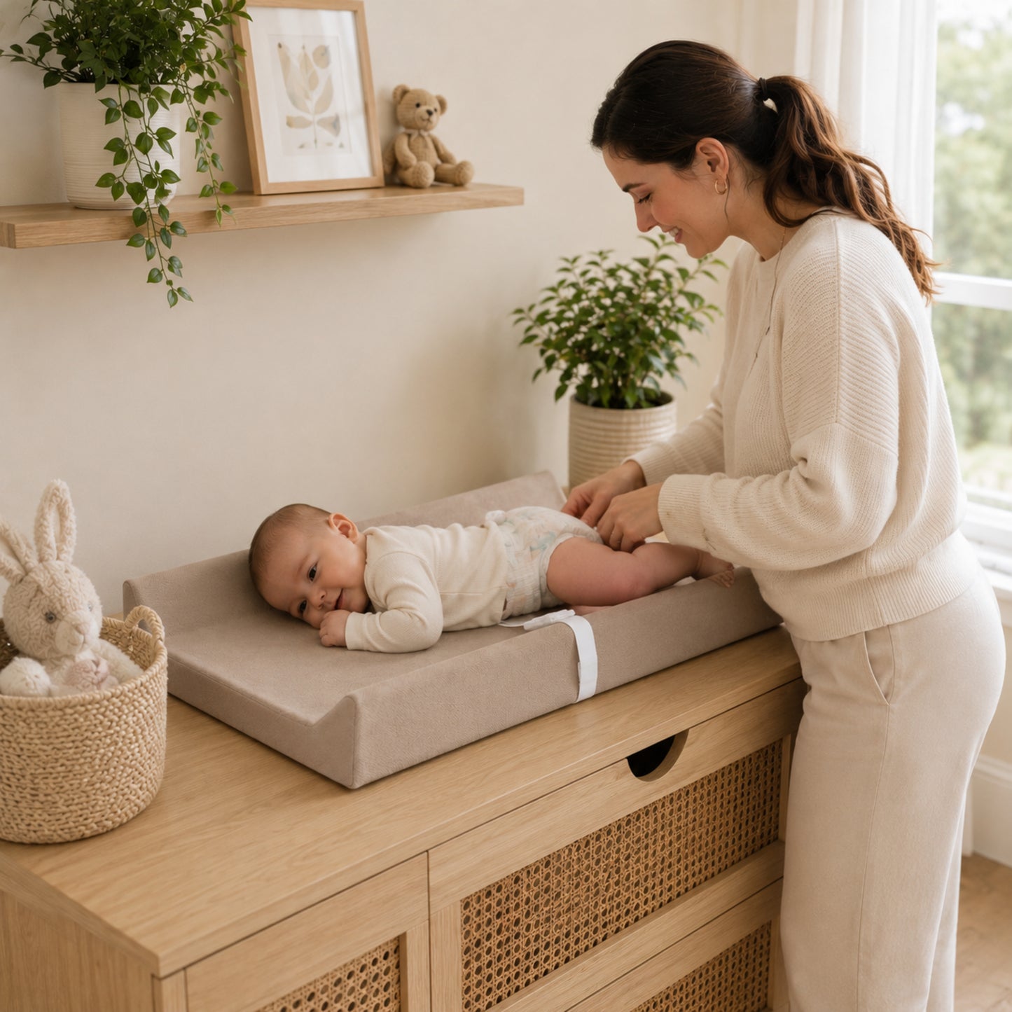 Baby Changing Pad | Premium, Waterproof | Khaki