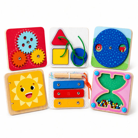 Little Teekie 6 in 1 Sensory Activity Board Toys